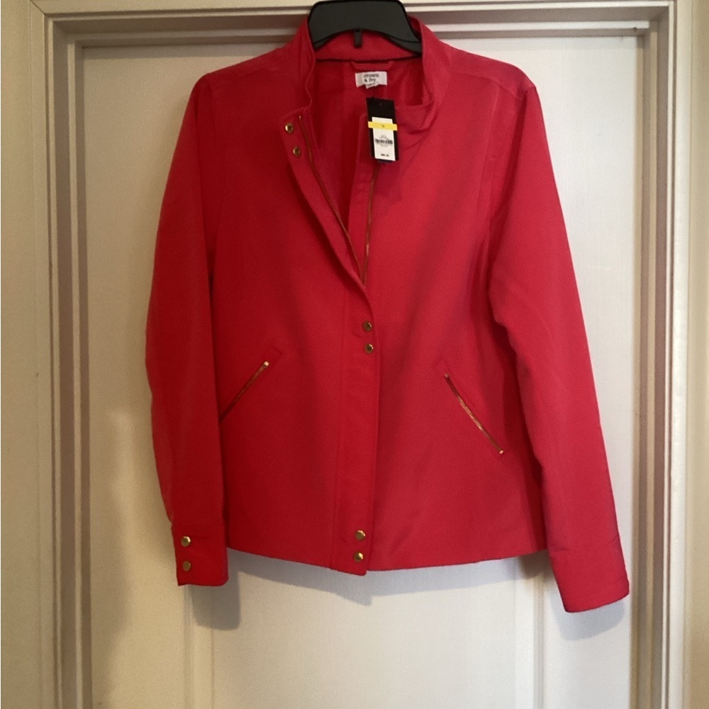 CROWN & IVY Lighter Color Coral Jacket